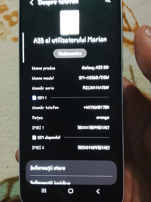 Vând Samsung a33