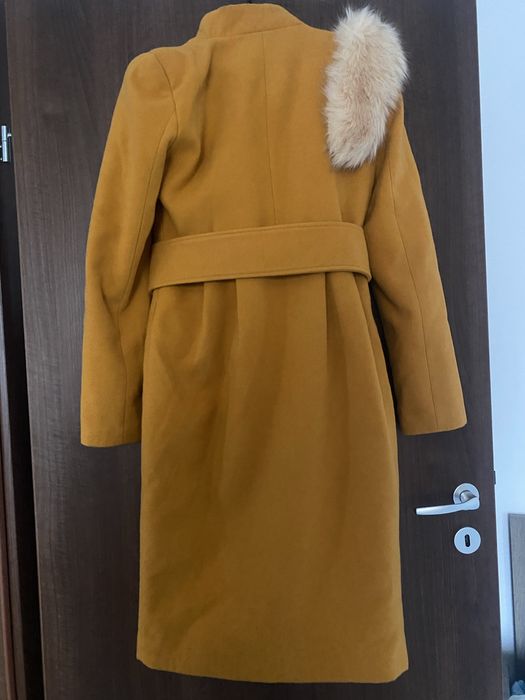 Palton dama cu blana detasabila