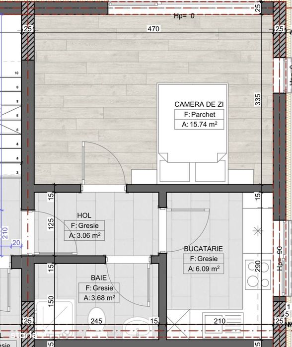 Garsonieră Bloc nou Cornitoiu