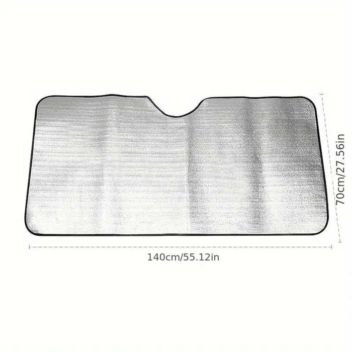 Parasolar auto 140X70 cm – Green Tinted, protecție UV și intimitate