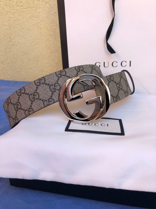 Curea originală Gucci supreme bej noua cu factura