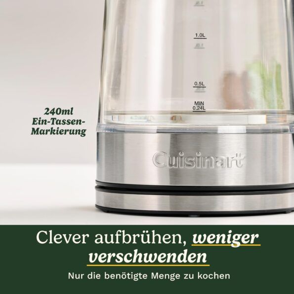 Cuisinart GK15E Стъклена електрическа кана 1.5л – като нов