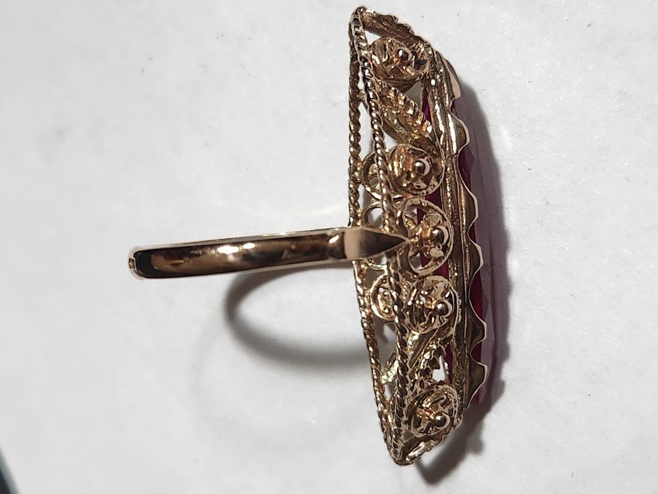 Кольцо золотое советское.