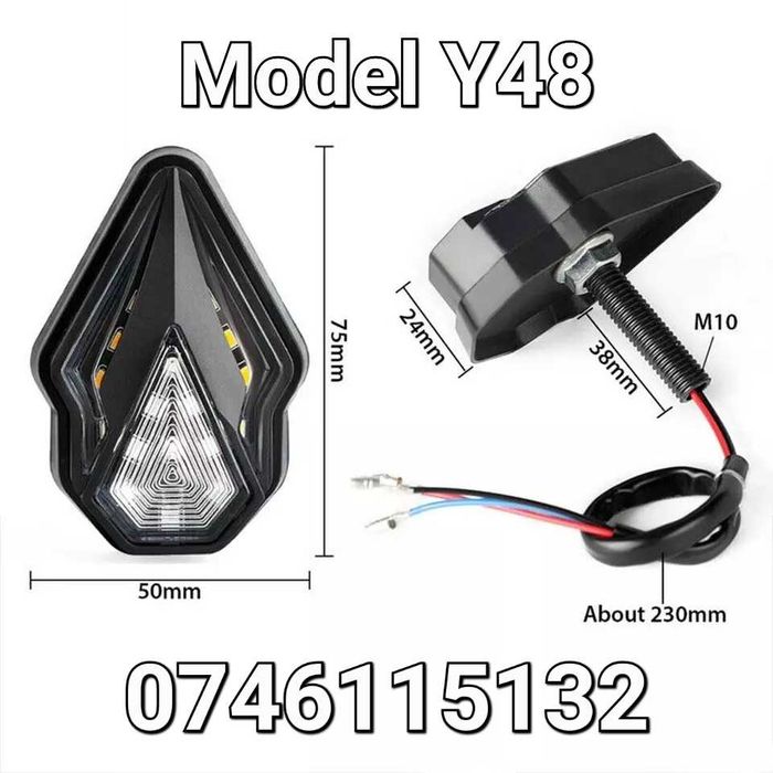 Semnalizari-Semnalizare LED-Moto-Atv-Scuter-Motocicleta-Enduro-12V-Y48