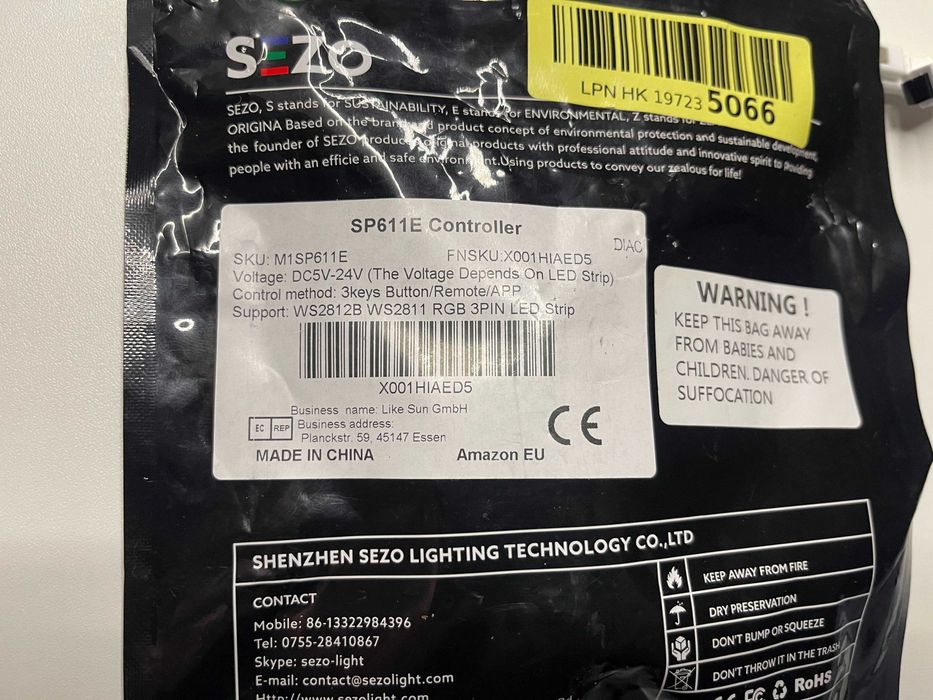 SP611E Controller Контролер за адресна светодиодна лента