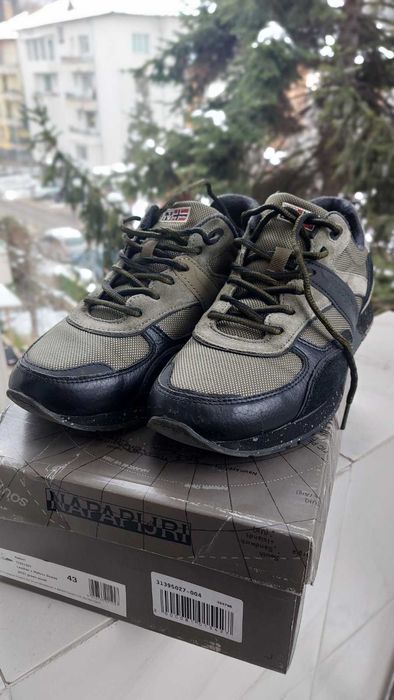 Маратонки Napapijri Rabari, Спортни обувки с велур и кожа