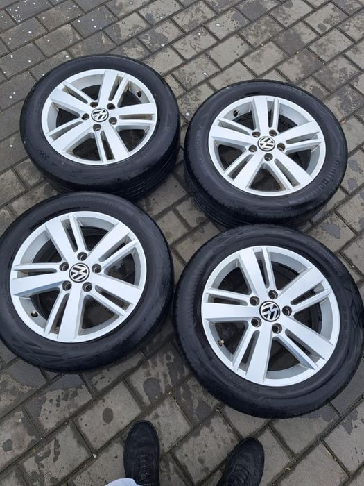 Jante vw 6.5jx16 Et 50 si cauciucuri  Continental