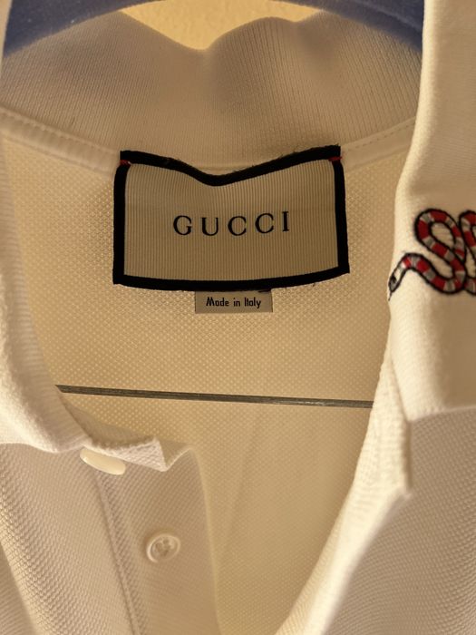 Tricou Polo Gucci Shirt With Snake Embroidery
