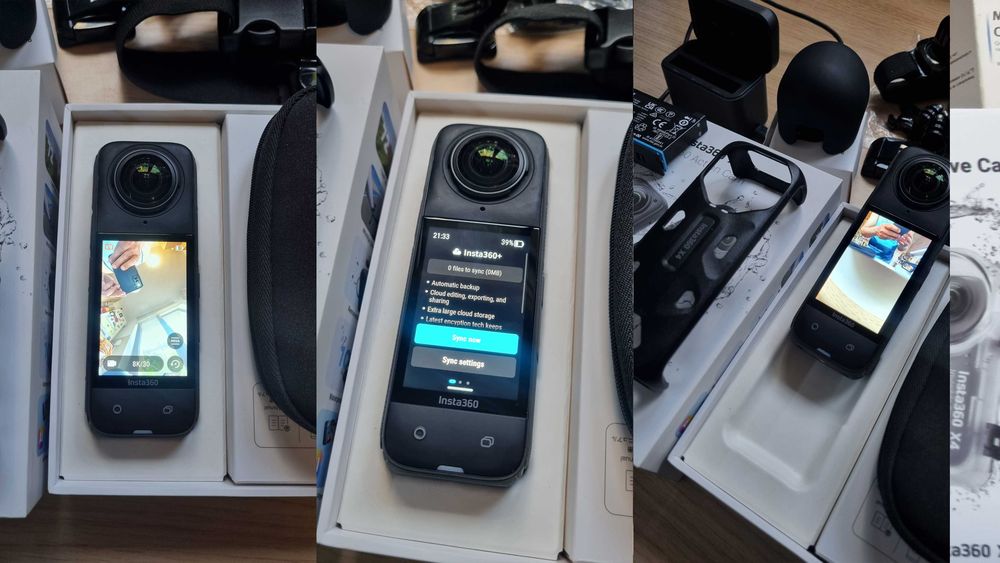 Insta360 X4 originala + 2 baterii + Carcasa Subacvatica + multe accesorii