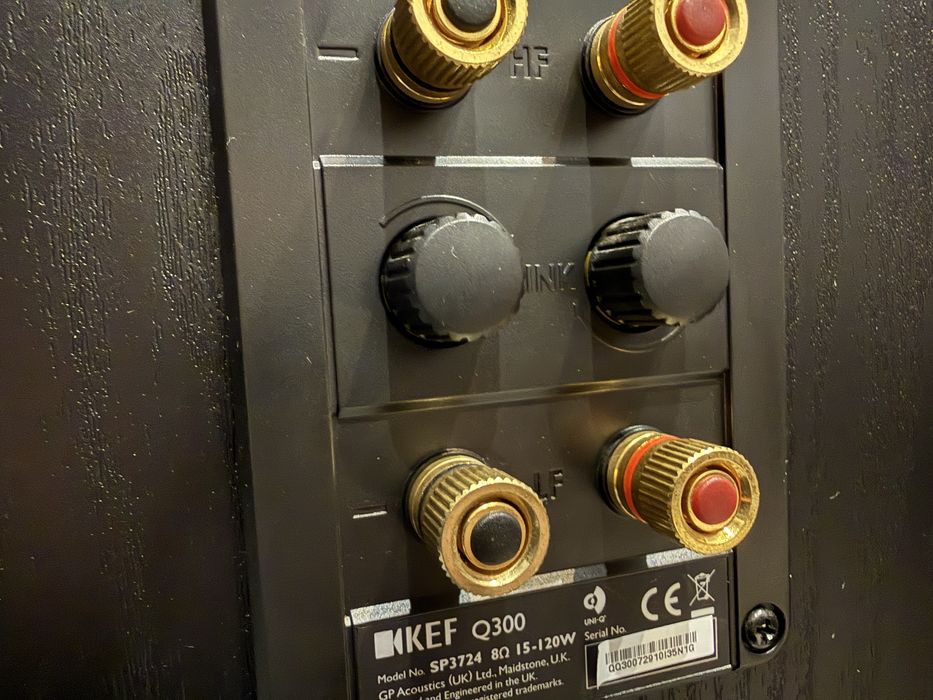 Boxe Kef Q 300,120W,Uni-Q Driver,Difz De 16.5,Impecabile Bi-Wiring