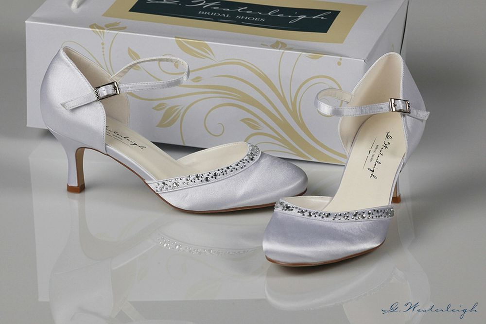 Pantofi mireasa clasici,delicati,mas 38, G.Westerleigh,toc16 cm