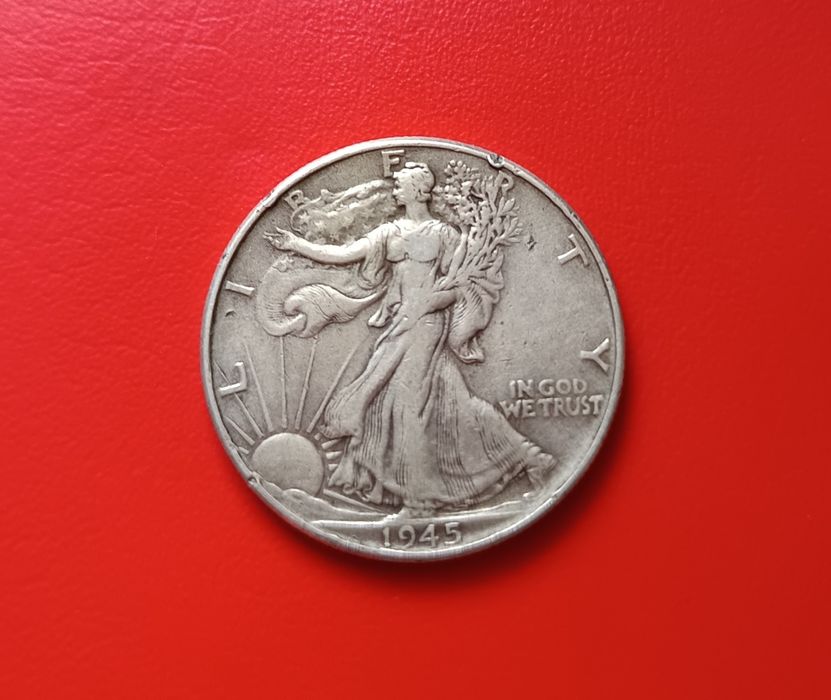 Half Dollar-USA-1945г.Сребро!Промо цена!