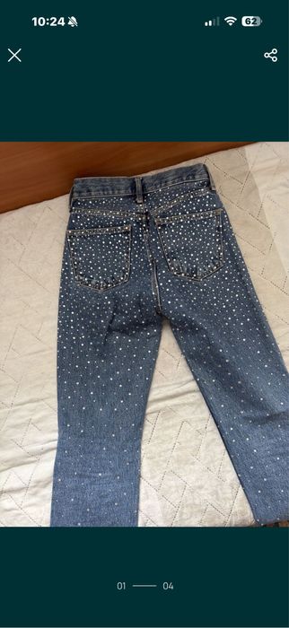 Дънки Зара с камъни