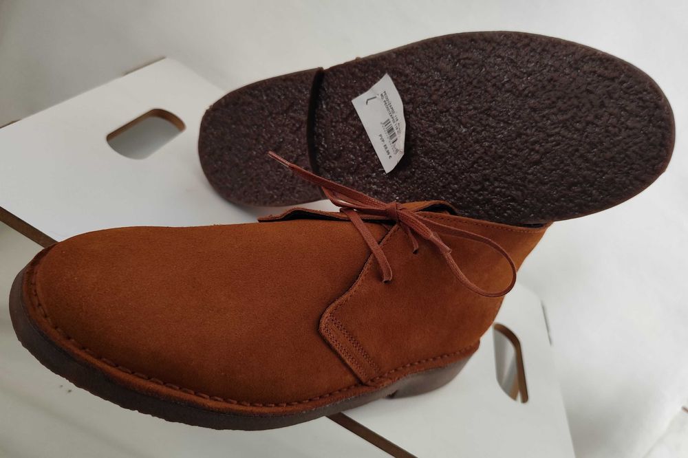 Ghete chukka 41 40 43 premium PURO EGO NOI piele naturala moale camel