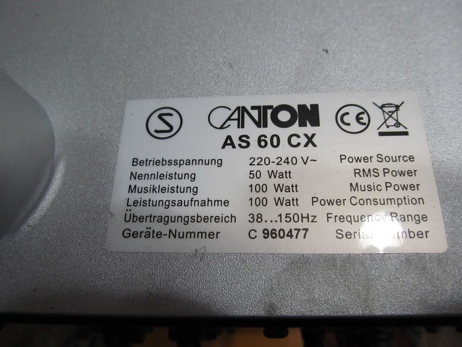 Canton AS 60 CX активен субуфер  буфер