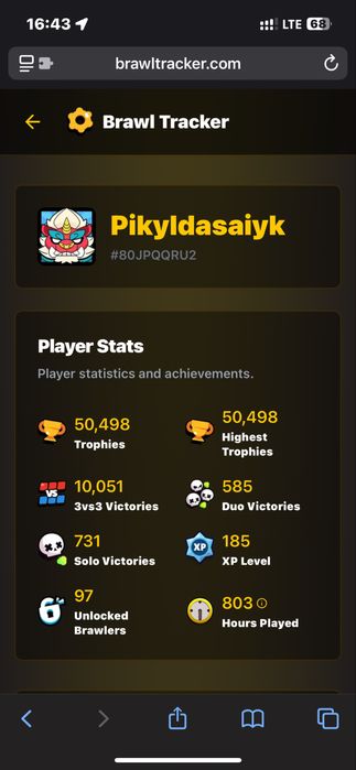 Аккаунт Brawl Stars