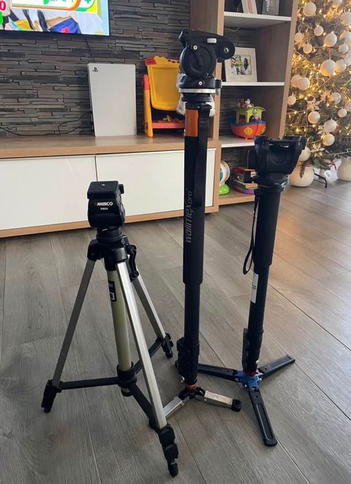 Set 3 suporturi  /trepied +2 monopiede