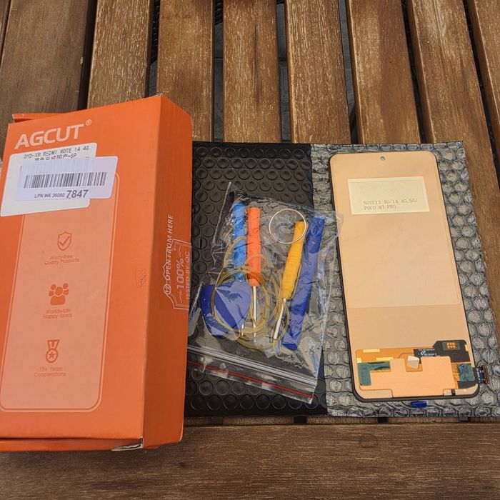 Нов Дисплей + Тъч Скрийн за Xiaomi Redmi Note 13 / 14 (4G/5G) / Poco M7 Pro + Инструменти