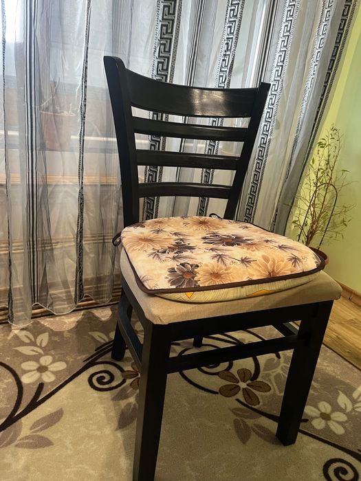 Трапезна маса Денвър стил с пачи крак в комплект със 6 стола