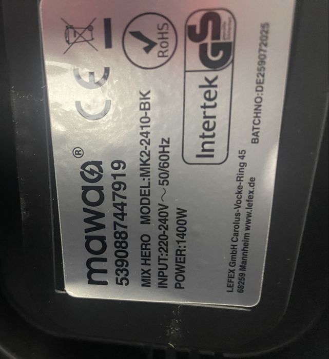 Планетарен миксер MAWA Mix Hero – 1400W