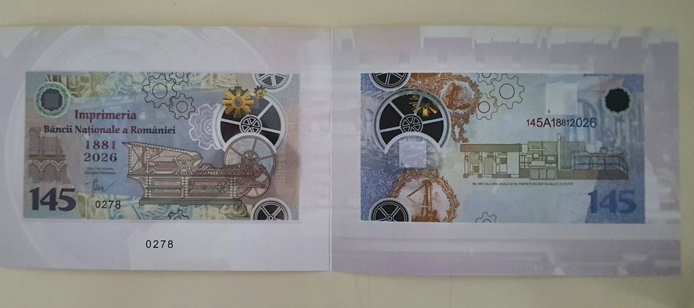 Bancnota aniversara Imprimeria BNR