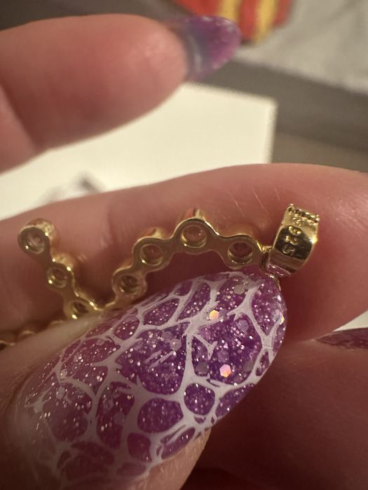 Cruciulita din argint suflata cu aur