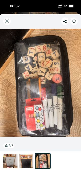 Tabla  alba neagra cu accesorii