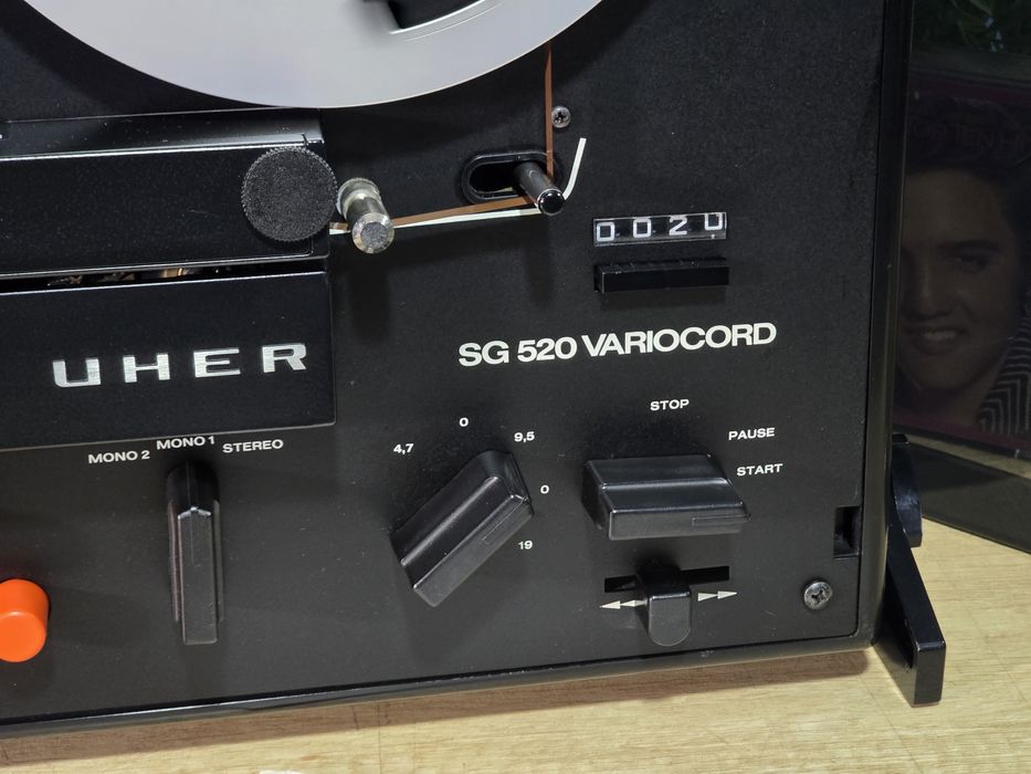 Magnetofon UHER SG-520 variocord, retro , cu amplificare si boxe