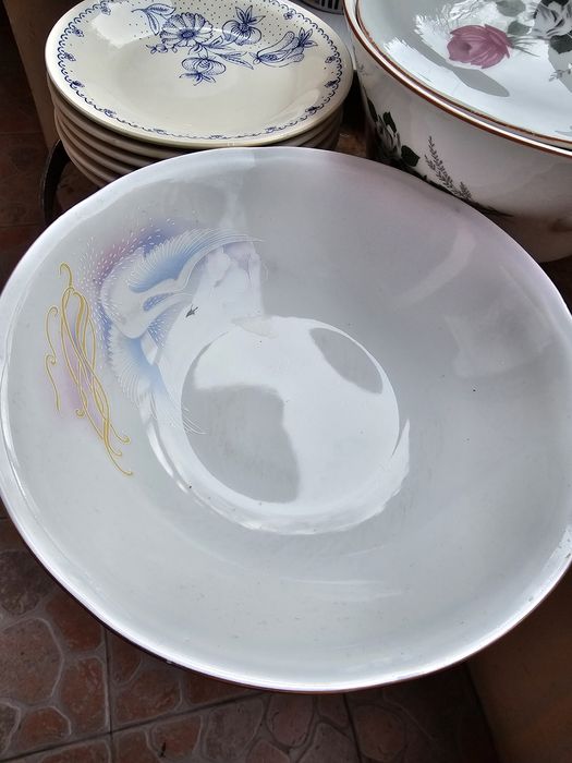 Стар супник от соца и порцелан