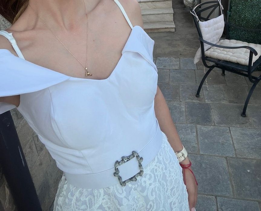 Дамска Бяла Рокля