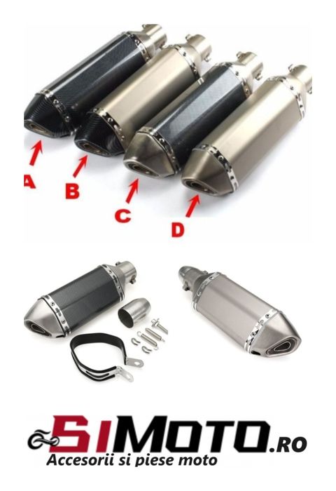 Toba sport moto atv scuter carbon titan evacuare esapament motocicleta