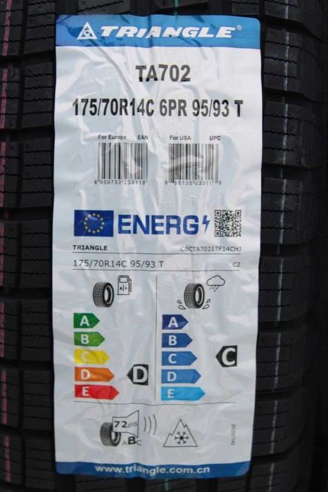 Anvelope noi 175/70R14C Triangle, All Season