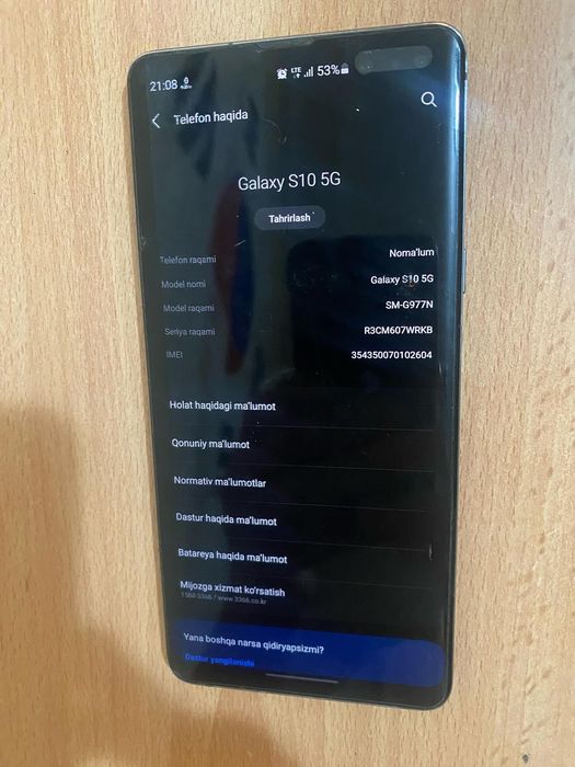 Galaxy Samsung S10 5g