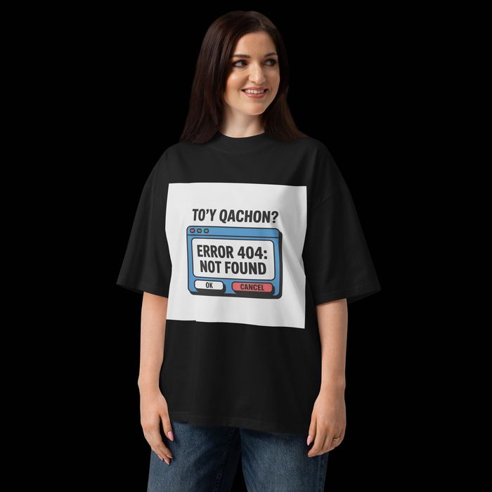 TO'Y QACHON - Oversized Premium Futbolka