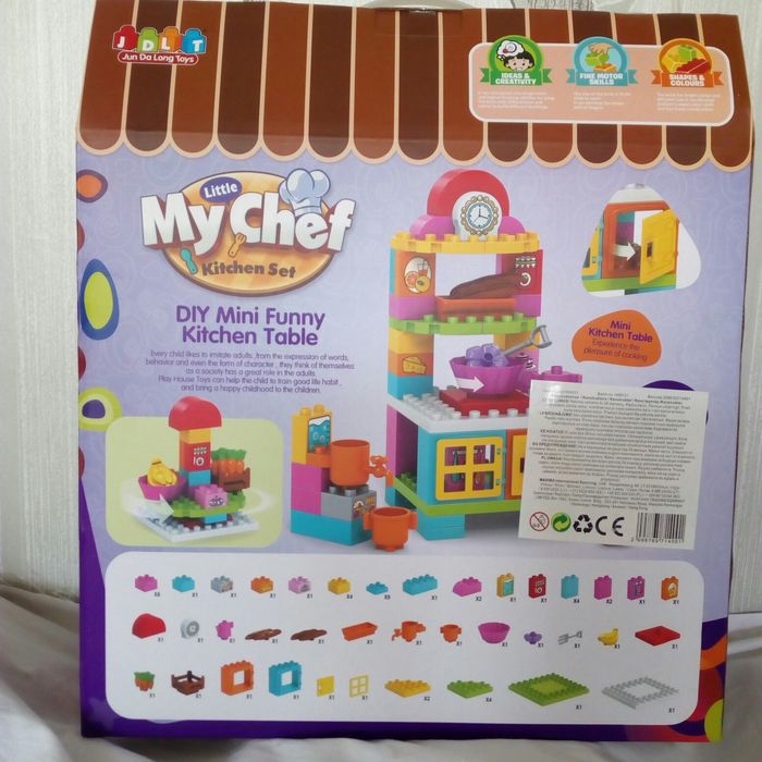 Количка с играчки за плаж и пясък.Нов детски конструктор Кухня.