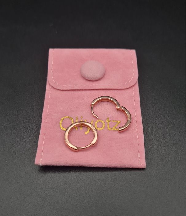 Cercei argint Oliyotz Rose Gold