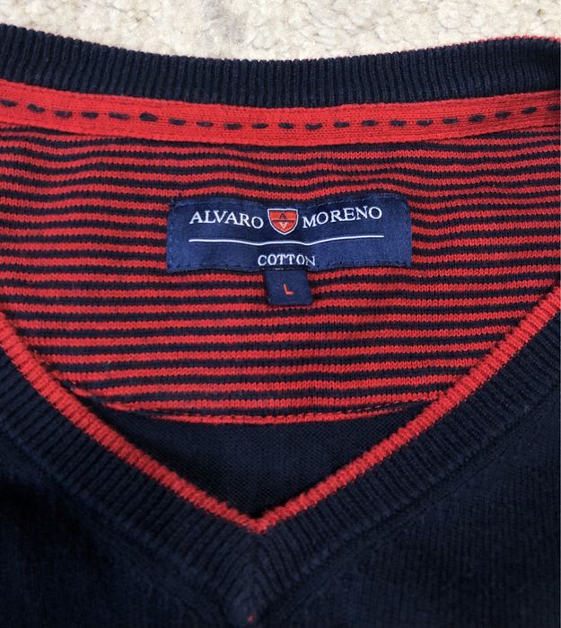 Pulover alvaro moreno marime L pulover barbati albastru marime L