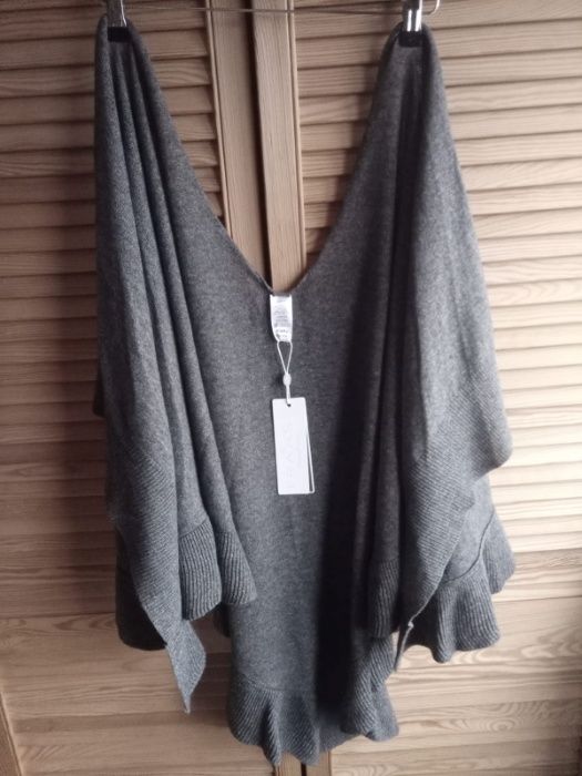 FRAAS Germania Cashmere blend poncho 80% lana, 20% casmir , Gri