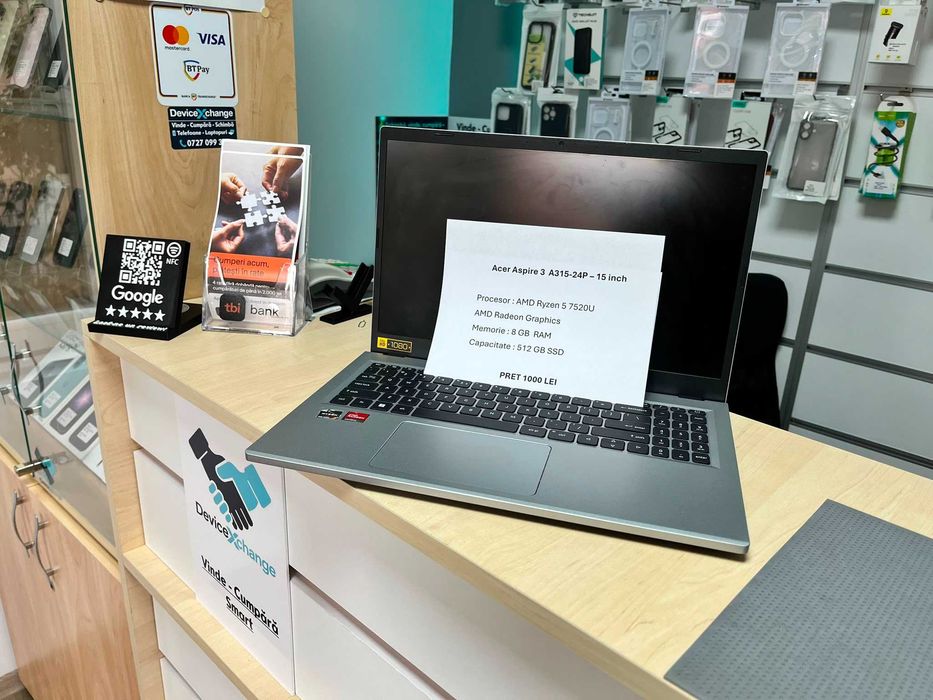 Acer Aspire 3 A315-24P - 15 inch AMD Ryzen 5 8GB RAM 512 SSD * Garantie *Buy Back * deviceXchange