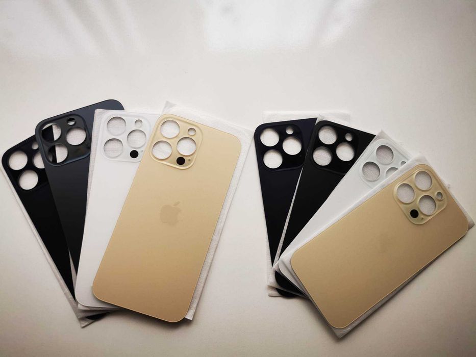 Capac sticla spate carcasa iPhone 15 14 13 12 11 x Xs 8 Max Plus Pro