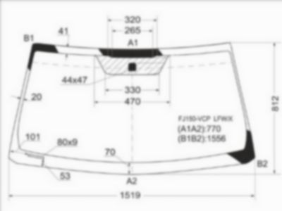 Стекло лобовое  Toyota Land cruiser prado