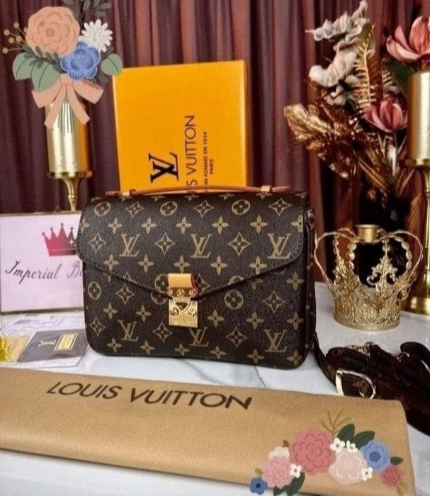 Set LV Pochette Metis(3 articole),geanta +esarfa +portofel,saculet, et