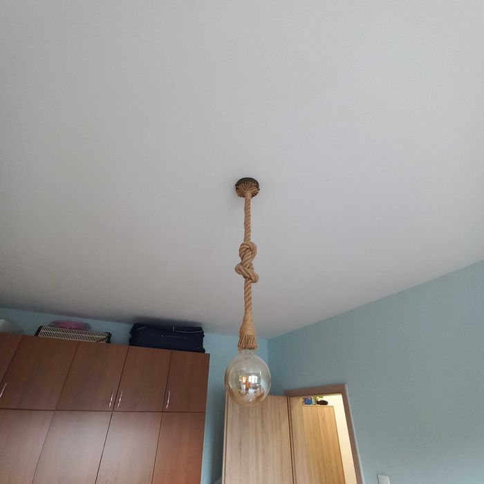 Висяща лампа корабно въже с крушка Vito Retro 2700K 8W пендел полилей