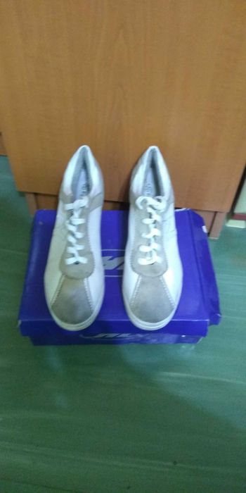 Sneakers/ Adidasi/ Pantofi sport cu platforma, alb-gri Eifa Collection