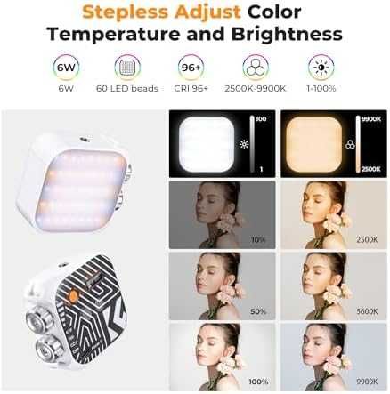 Нова Професионална RGB Фотографска Светлина 2500K-9900K с 21 Ефекта за снимки