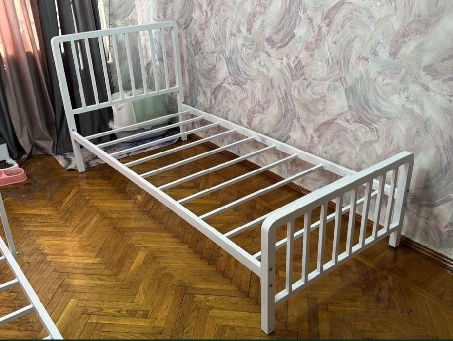 Металлическая кровать. Двухспальная кровать.  Темир крават