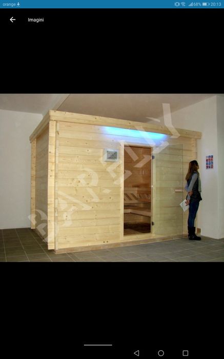 Saune personalizate, traditional- finlandeze,  molid masiv,  Harvia