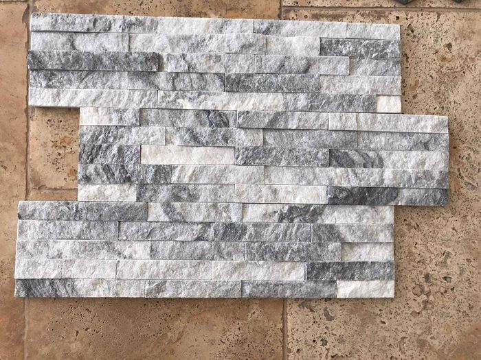 Piatra naturala/ marmura/Panel Marmura Rustin Silver 15x60 cm