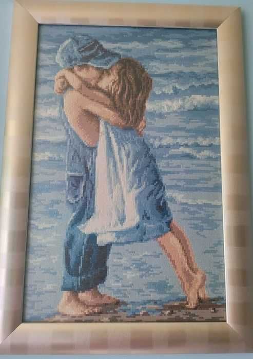 Гоблен "Детска целувка" в рамка