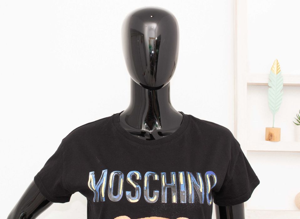 Moschino оригинална дамска тениска Teddy Bear This Is Not A Toy блуза